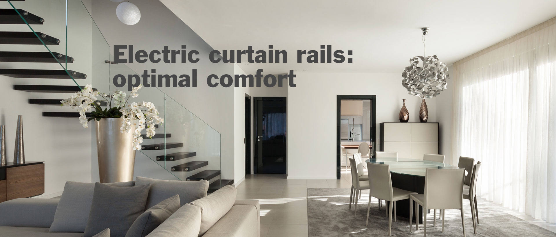 Electric curtain rails - Entrance automation solutions