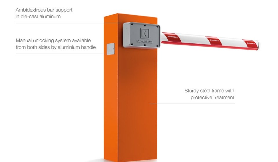 Internal motor mechanism of Border 400 automatic boom barrier
