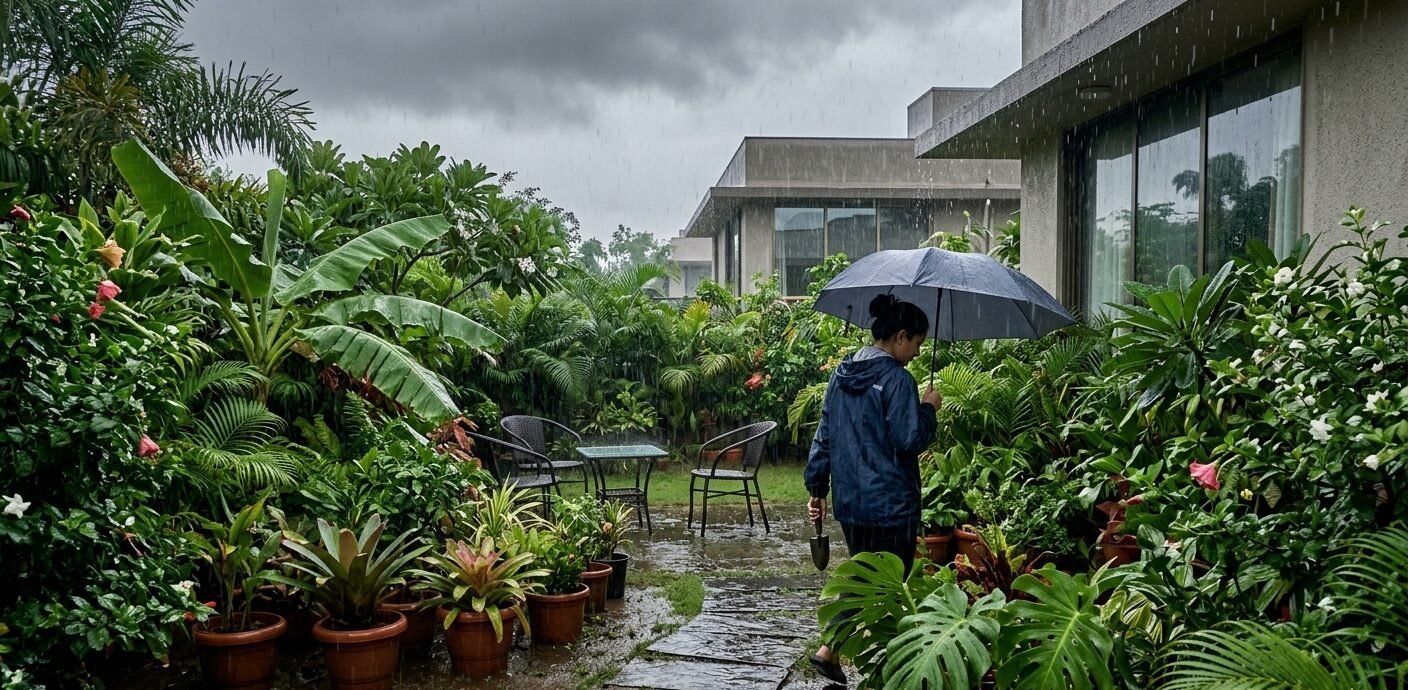 Waterproof motorized pergola in India installation