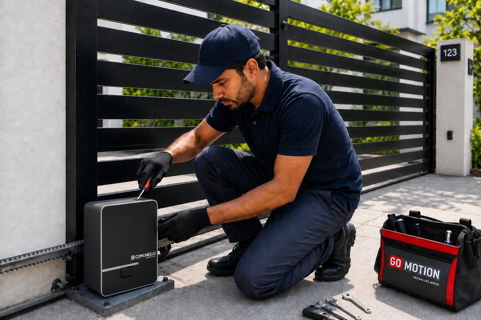 Sliding gate repair